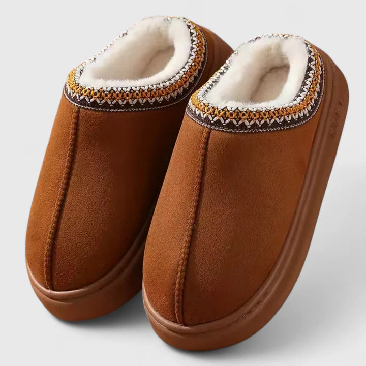 Kerra | Nordic-Trim Fleece-Lined Mules