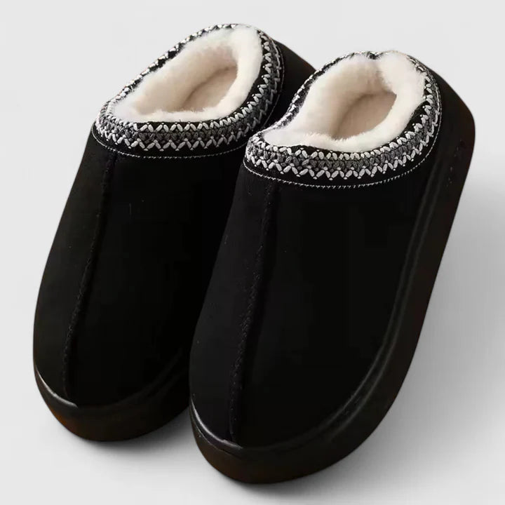 Kerra | Nordic-Trim Fleece-Lined Mules