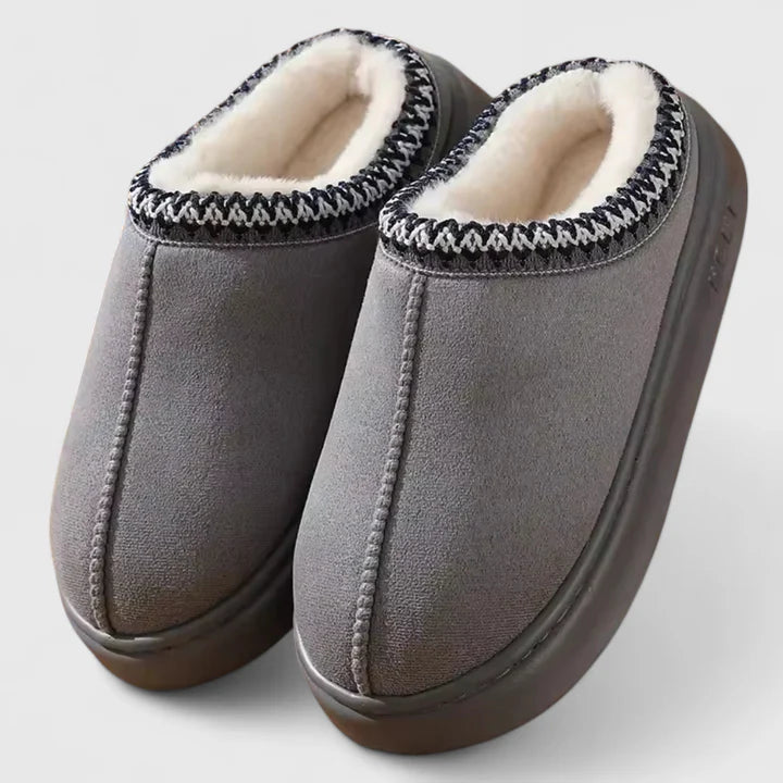 Kerra | Nordic-Trim Fleece-Lined Mules