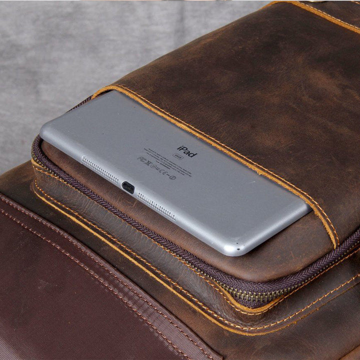 Jason - Luxury Tan Leather Backpack