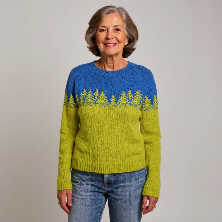Charlotte | Retro Icelandic Knit Sweater