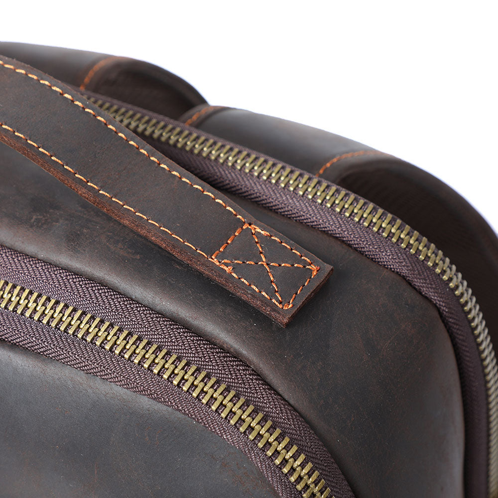 Andrew - Men's Leather Laptop Backpack