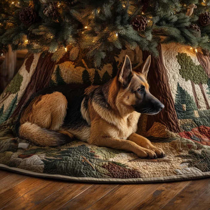 Arwenna™ | Shepherd Woodland Quilted Tree Skirt