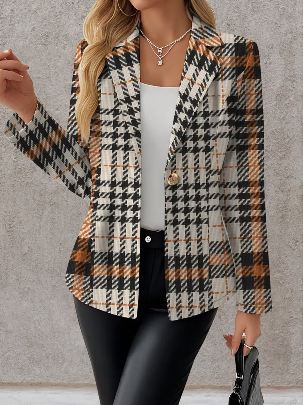 Celestine | Houndstooth Blazer