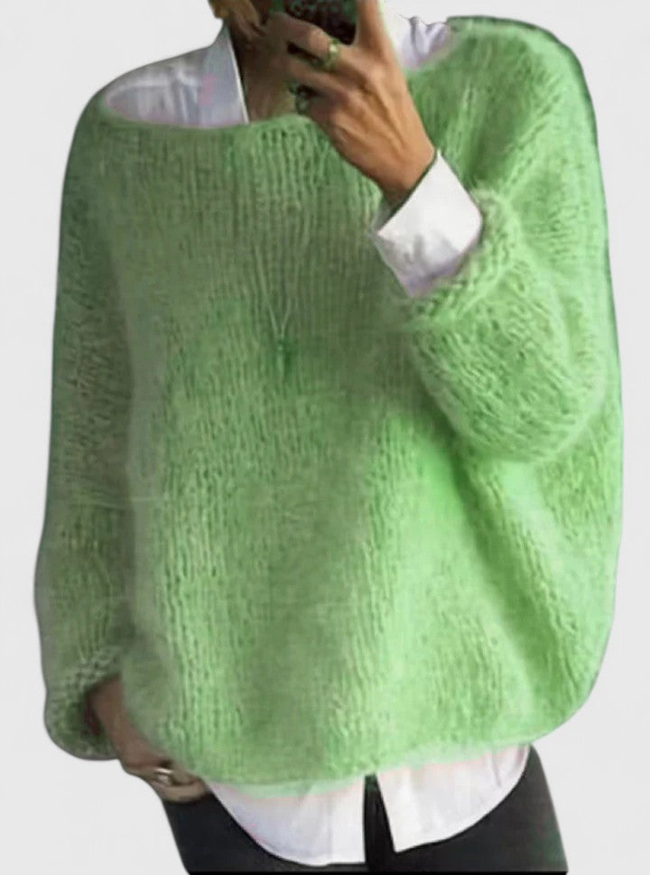 Catharine | Mohair-Look Crew Sweater