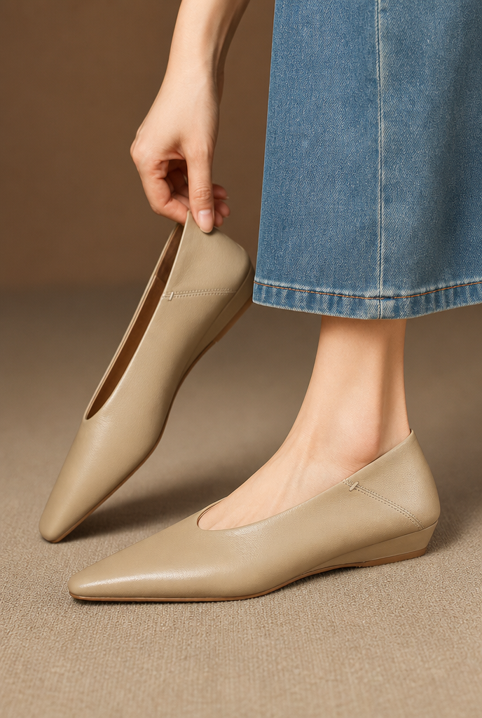 Emor Genuine Leather Flats