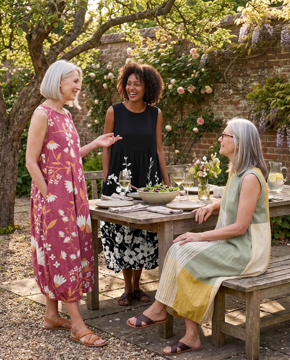 Thomasina | Blossom Sleeveless Midi Dress