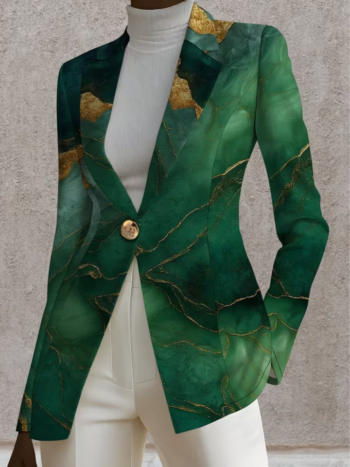 Azalea | Emerald Marble Blazer