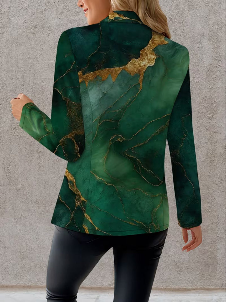 Azalea | Emerald Marble Blazer