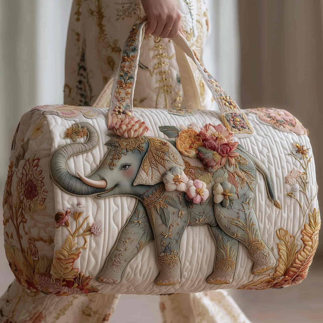 Andrina™ | Elephant Quilted Weekend Bag