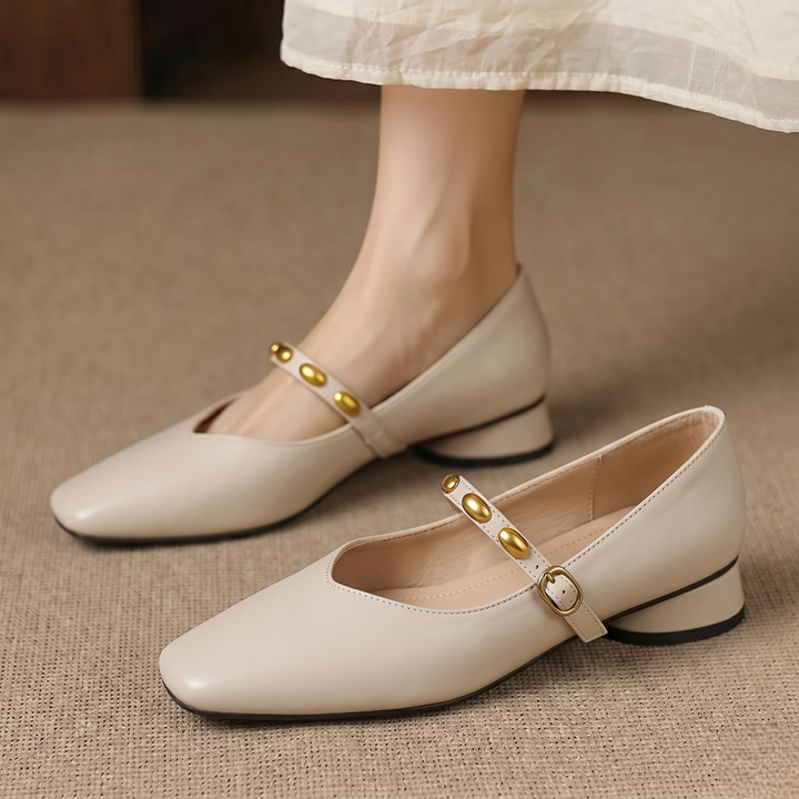 Clemmie | Buckle Mary Jane Flats