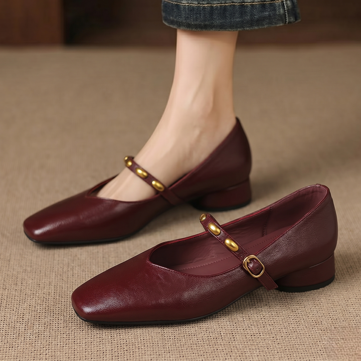 Clemmie | Buckle Mary Jane Flats