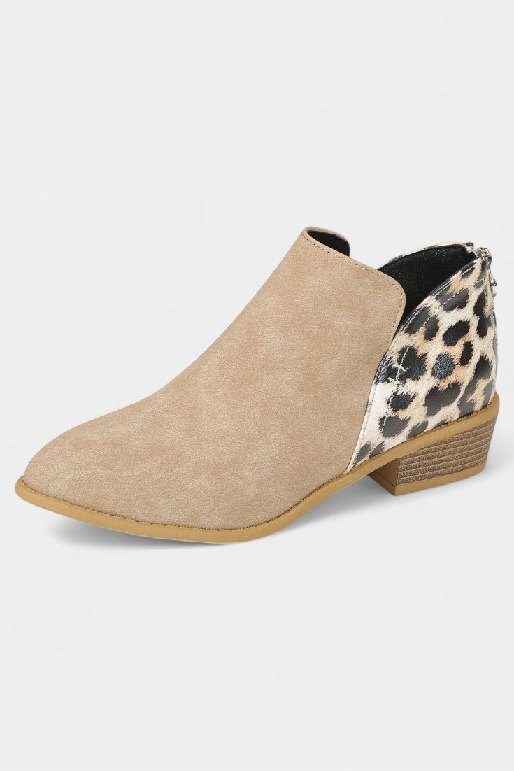 Janicee Stylish Leopard Print Orthopedic Boots