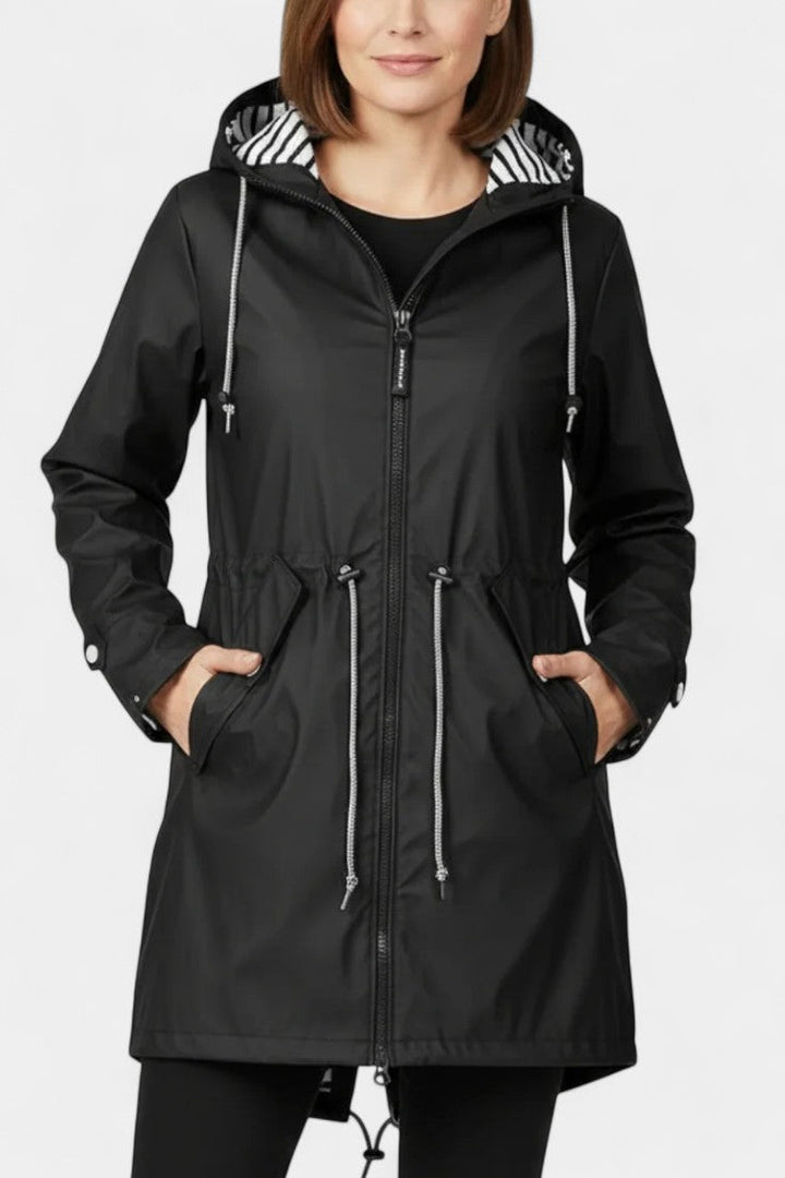 Aria Waterproof Jacket Featuring an Adjustable Hood