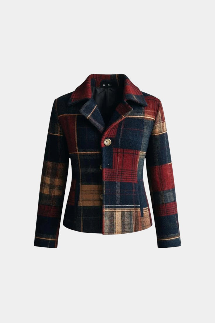 Iriska Timeless Checked Wool Jacket