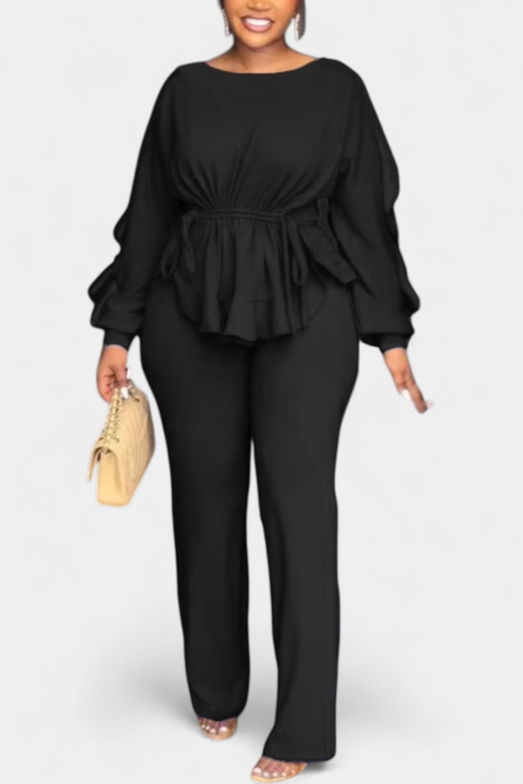 Charmed Adjustable Waist Set with Tailored Pants