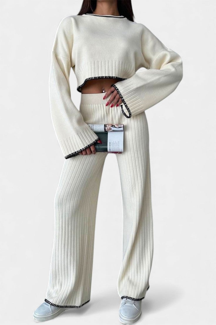 Iléna Sleek Knit Two-Piece Ensemble