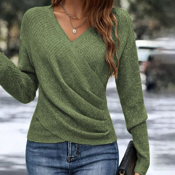 Susannah | Draped Wrap-Front Top