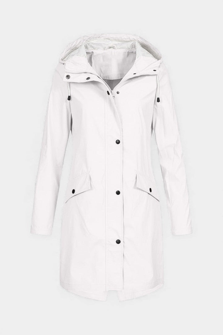 Carmélia Adjustable Hood Long Waterproof Parka