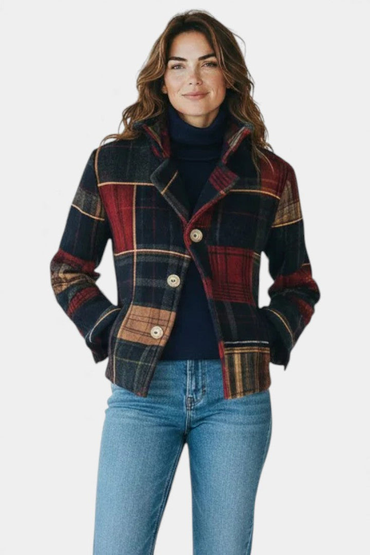 Iriska Timeless Checked Wool Jacket