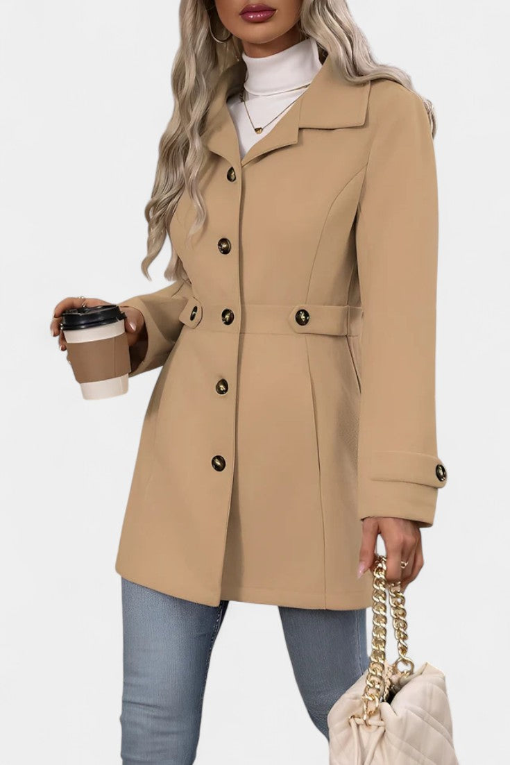 Cléophée Lapel Jacket with Button Closure
