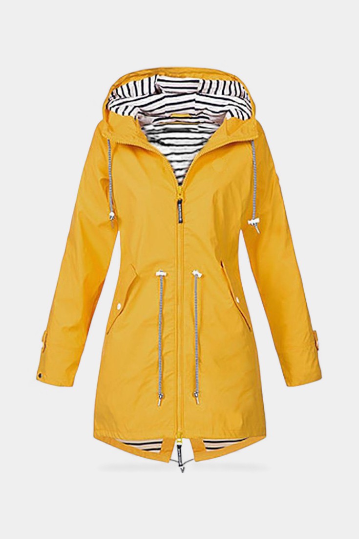 Aria Waterproof Jacket Featuring an Adjustable Hood