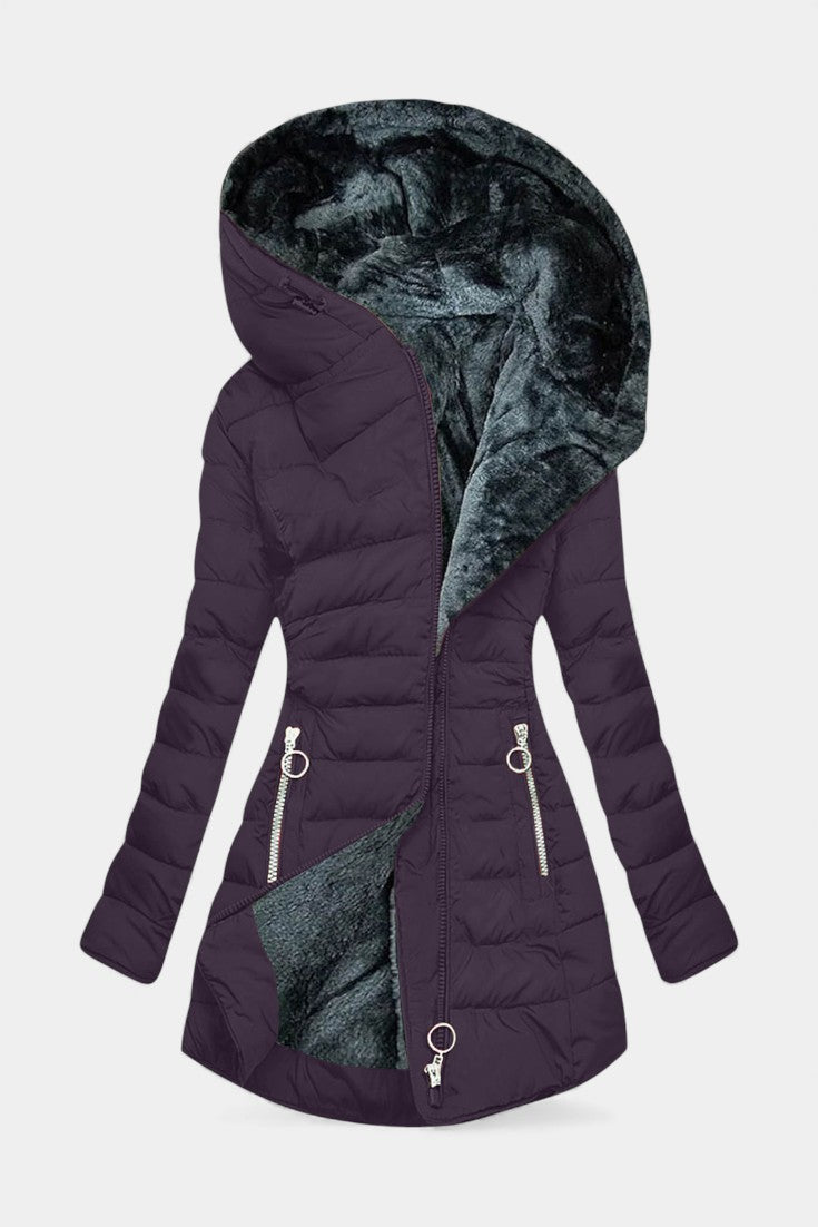 Cibèle Classic Cozy Fur Coat - Elegant and Timeless