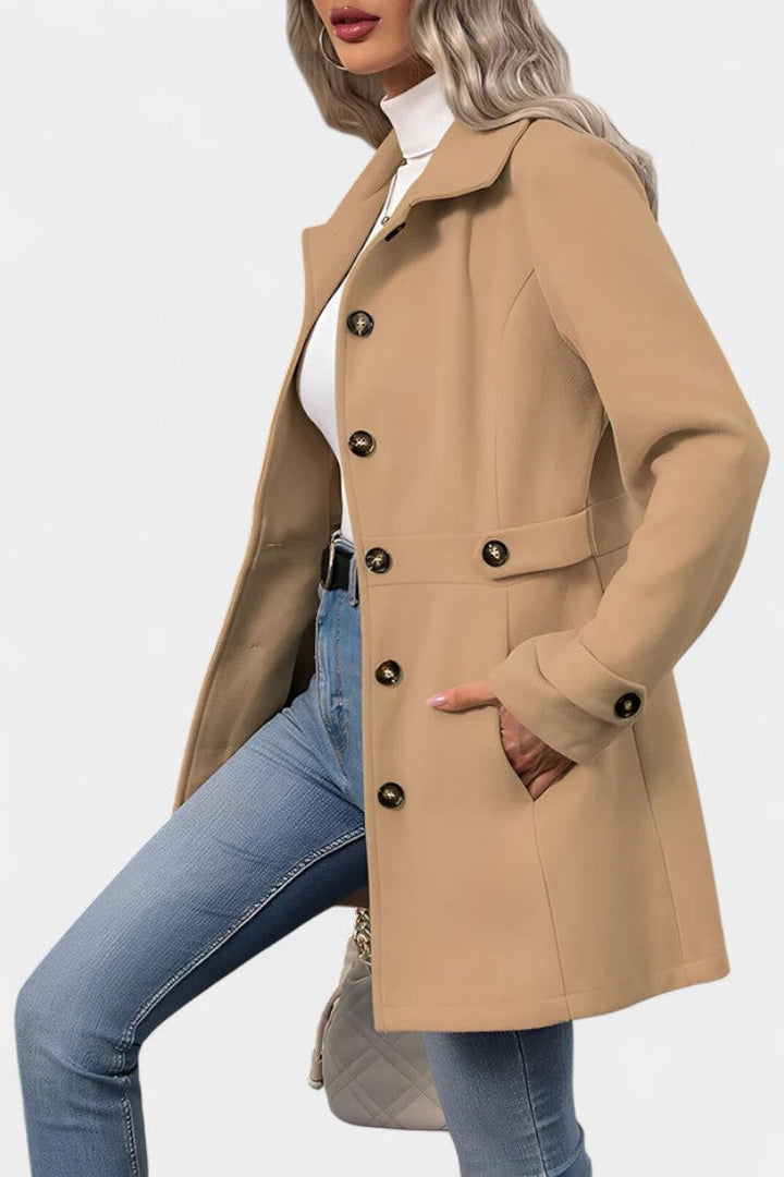 Cléophée Lapel Jacket with Button Closure