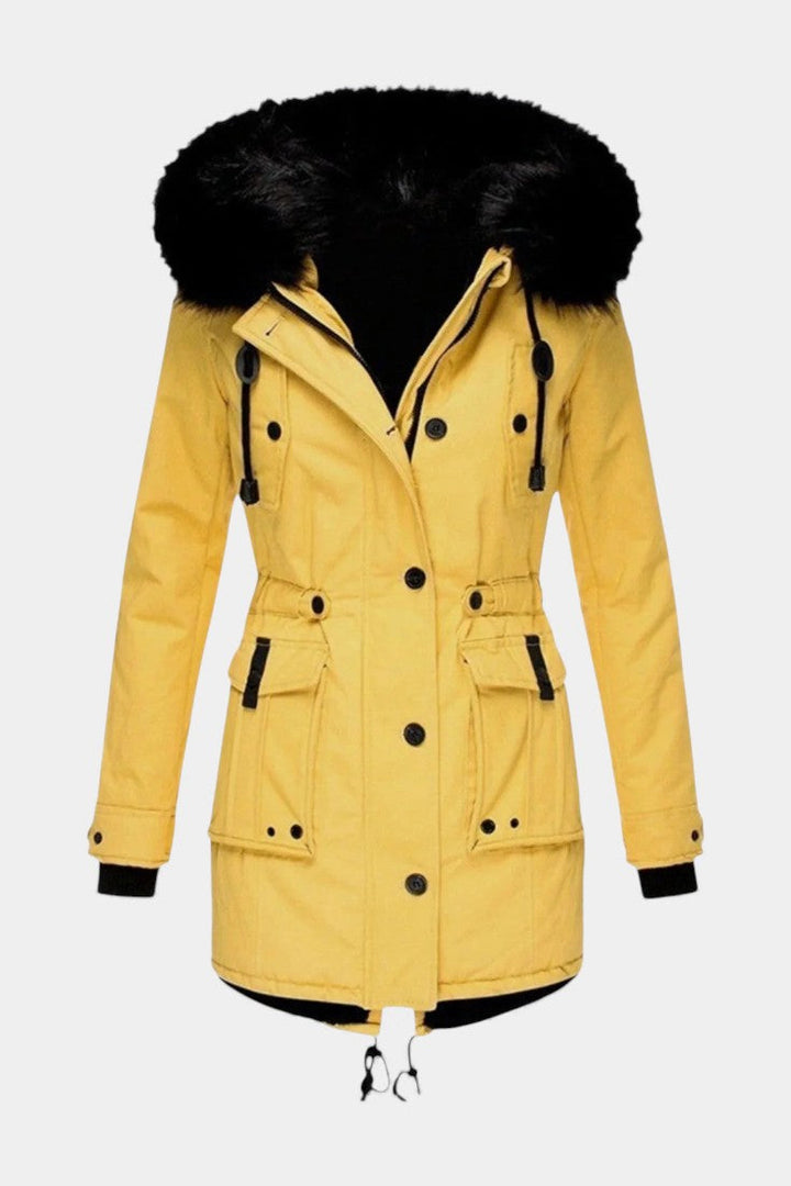 Gwladys Insulated Hooded Parka for Cold Weather