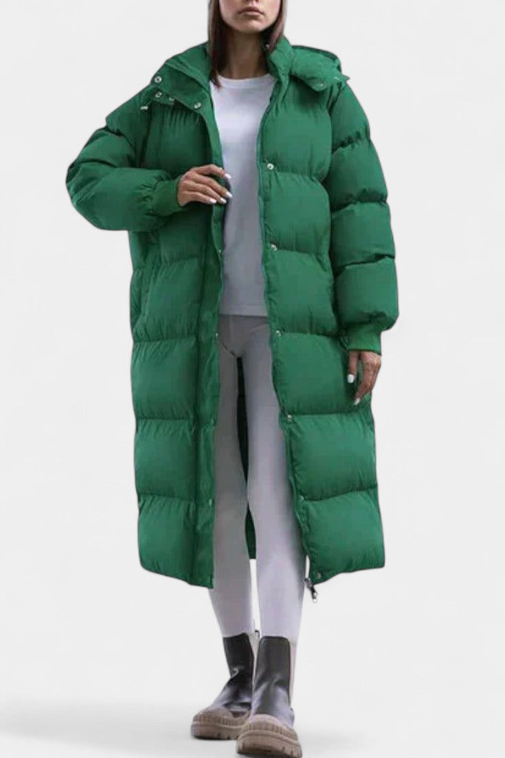 Razel Women's Adjustable Hooded Puffer Jacket with Flattering Fit