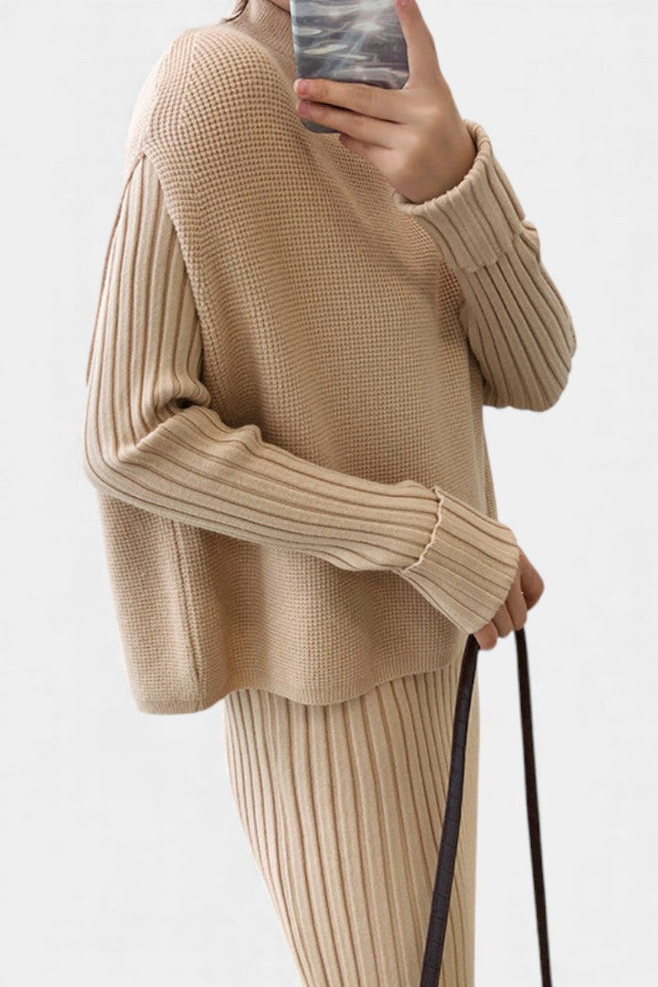 Alectra Modern Silhouette Knit Two-Piece Set
