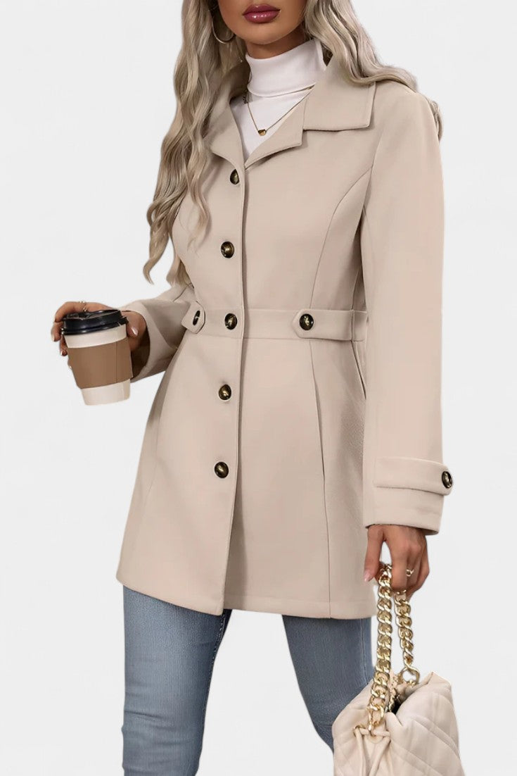 Cléophée Lapel Jacket with Button Closure