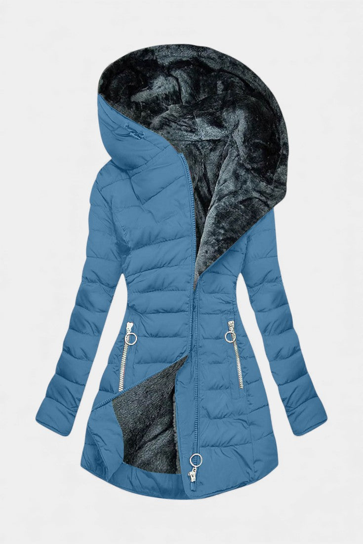 Cibèle Classic Cozy Fur Coat - Elegant and Timeless