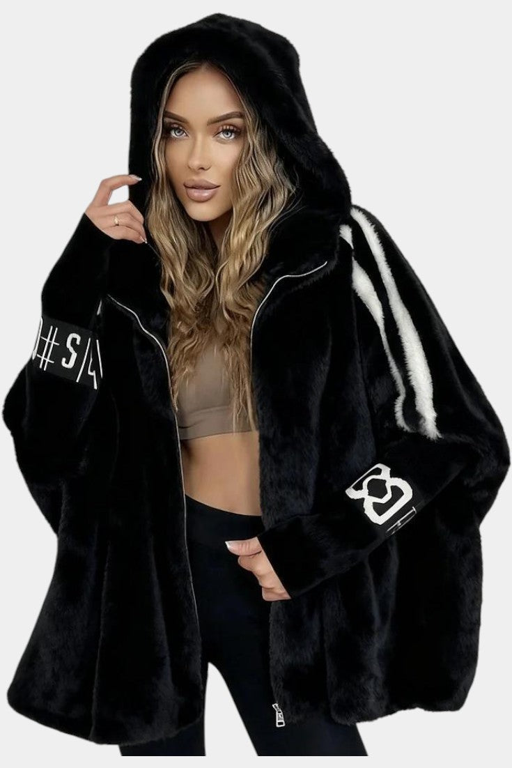 Muriel Faux Fur Hooded Jacket