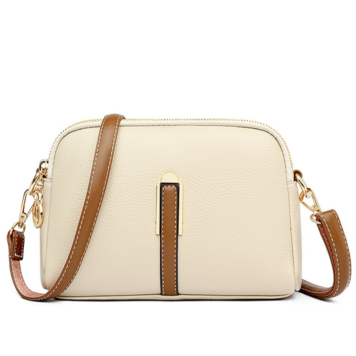 Litchi-Embossed Mila Crossbody Bag