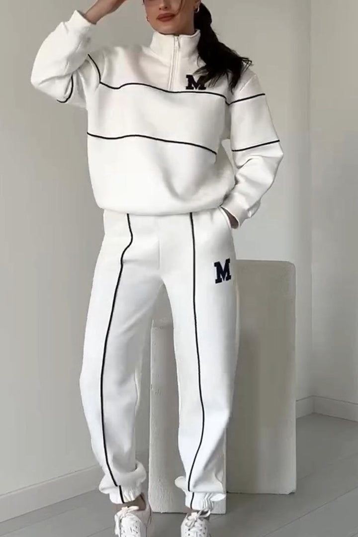 Clodagh | Varsity Sweater and Jogger Set