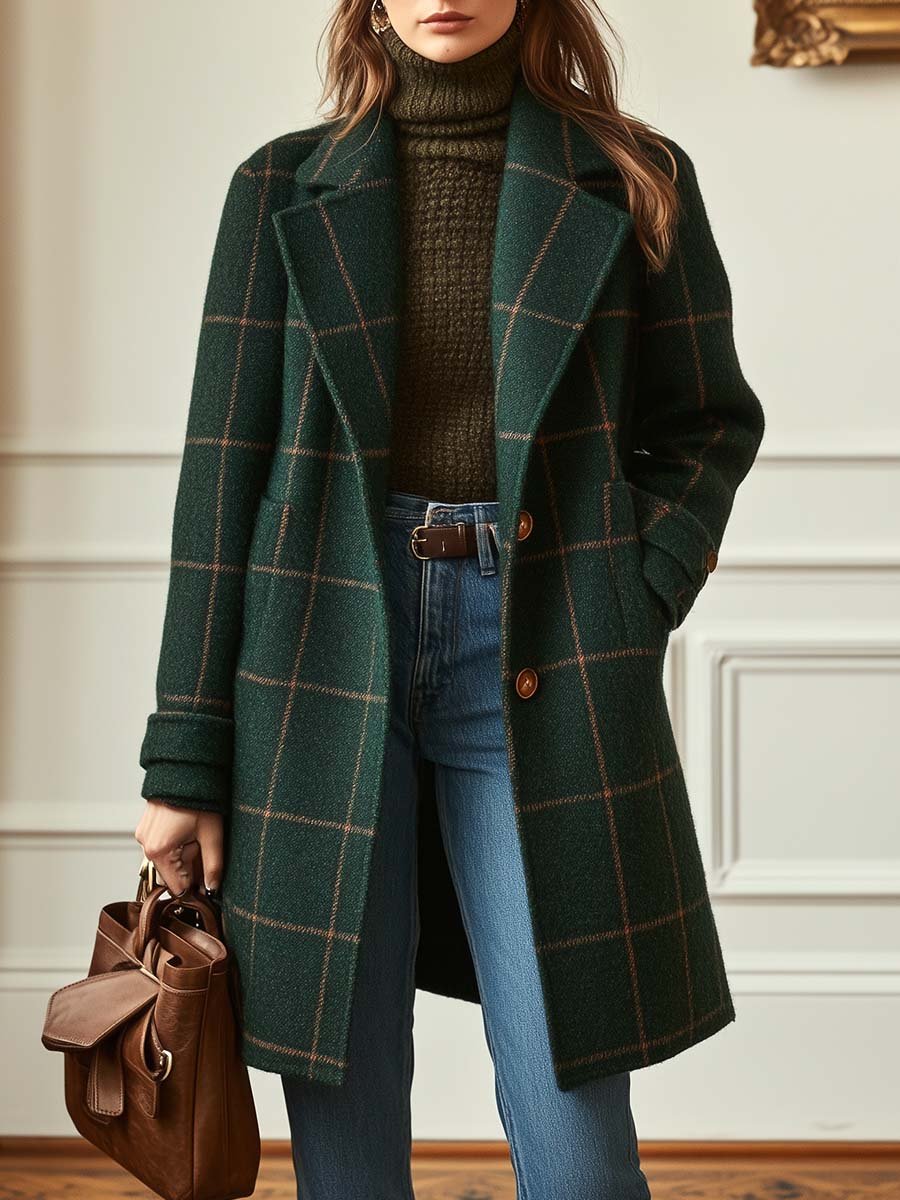 Margarita™ | Checked Winter Coat