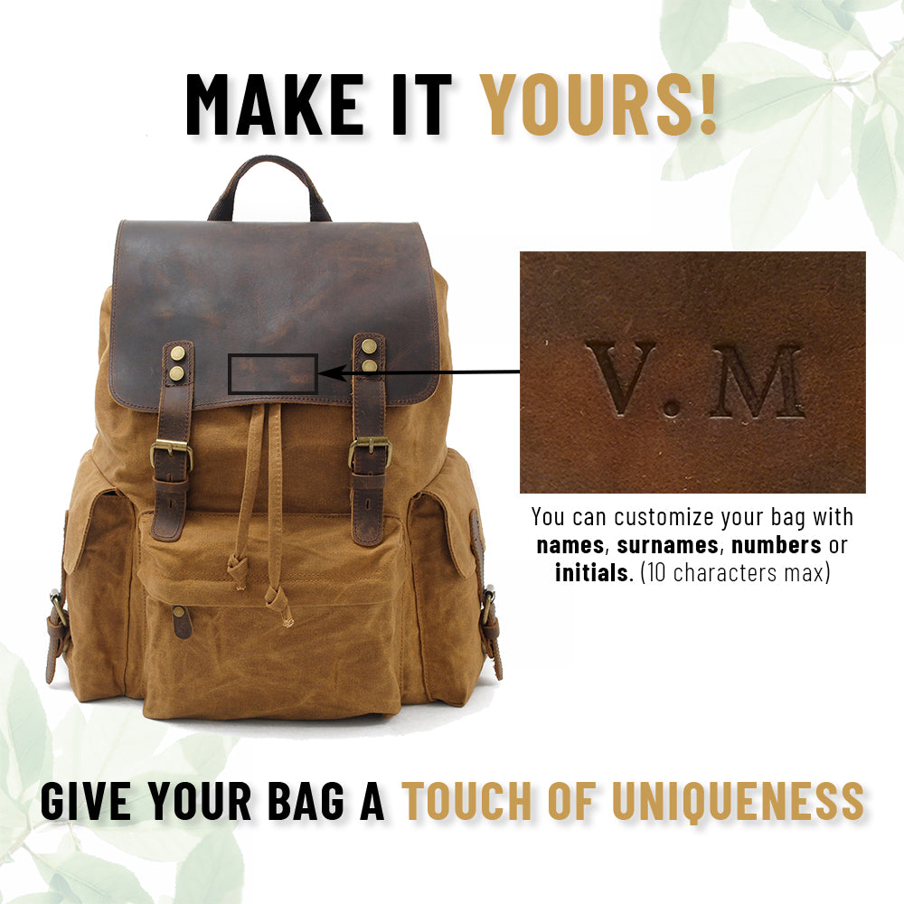 Jacob - Classic Waxed Canvas Backpack