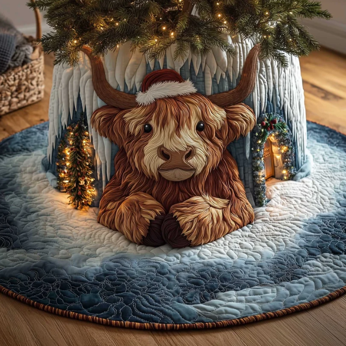 Luned™ | Highland Frost Quilted Tree Skirt