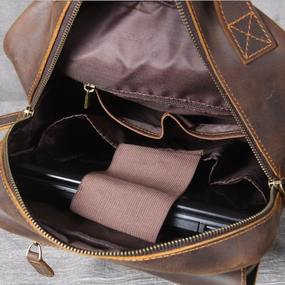 Jason - Luxury Tan Leather Backpack