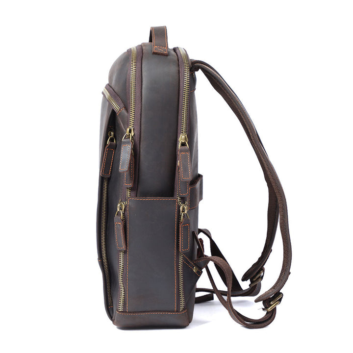 Andrew - Men's Leather Laptop Backpack