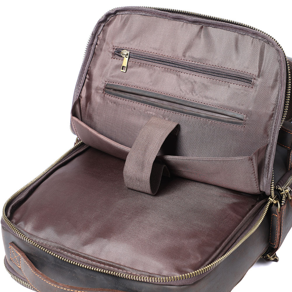Andrew - Men's Leather Backpack for Laptops