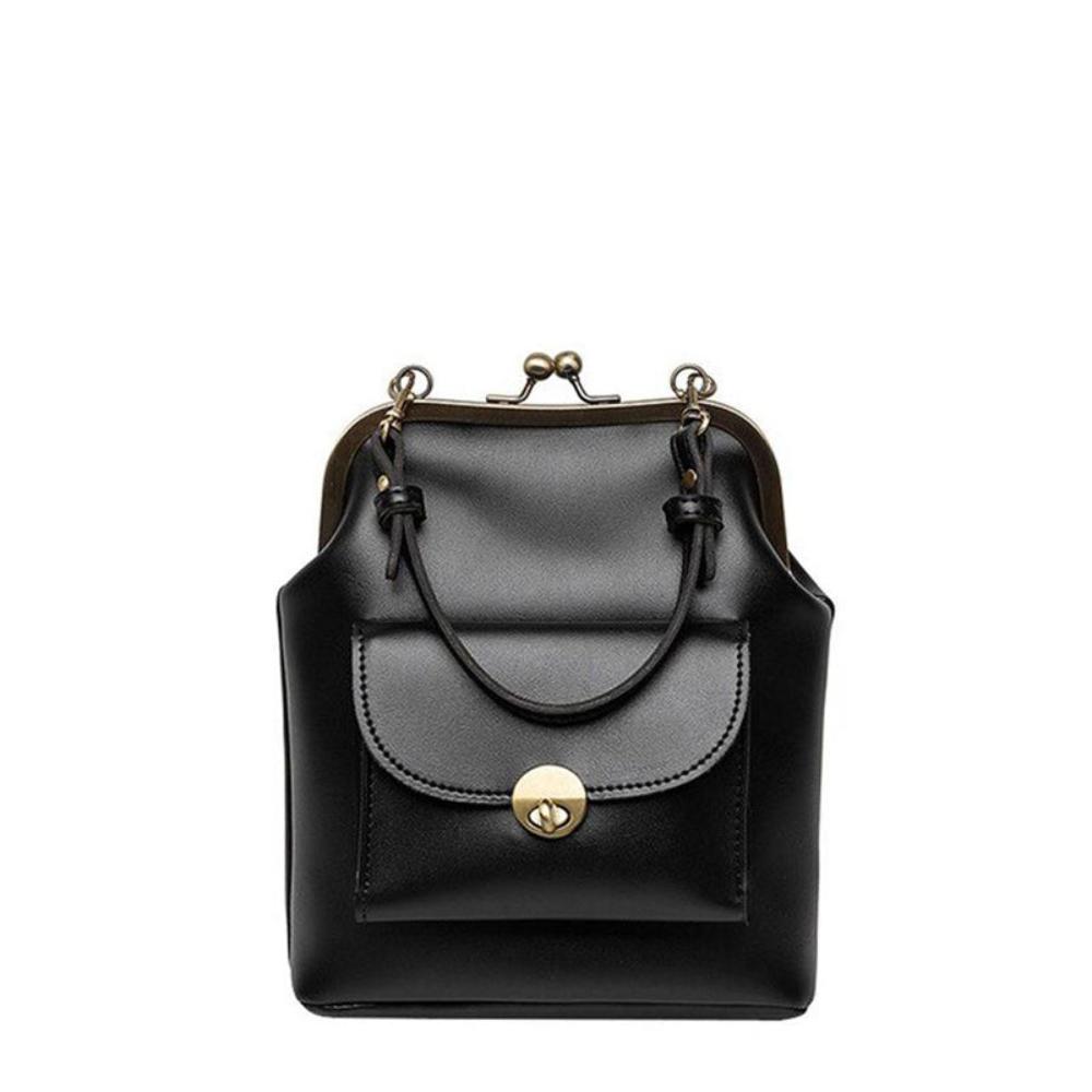 Retro Chic Vintage Kiss-Lock Handbag