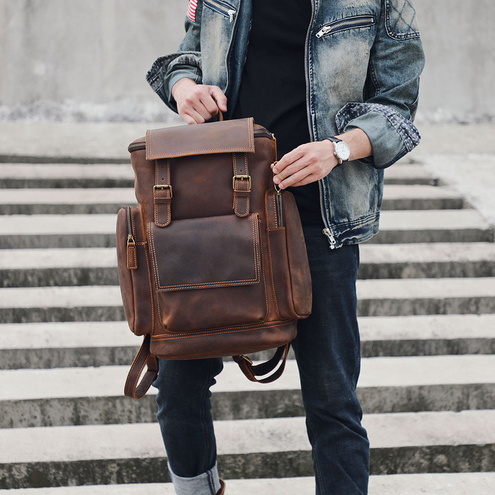 Charles - Men's Leather Laptop Bag
