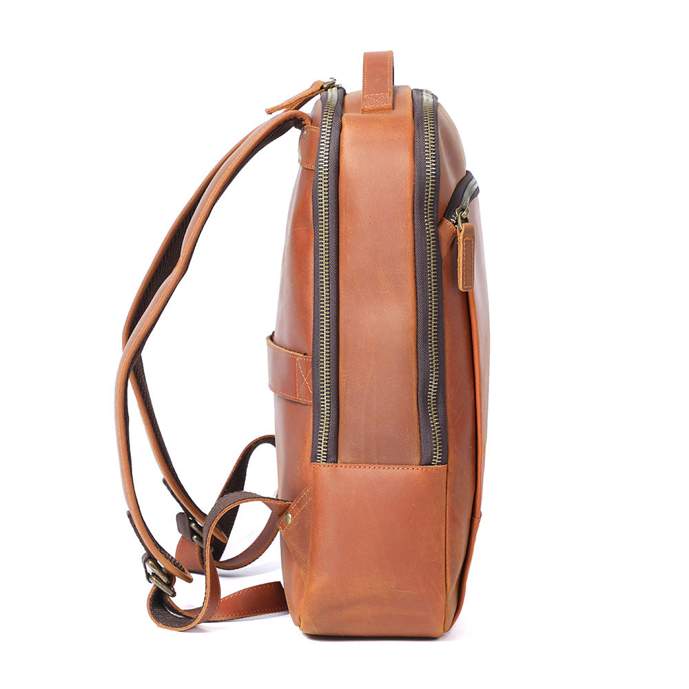 Andrew - Men's Leather Laptop Backpack