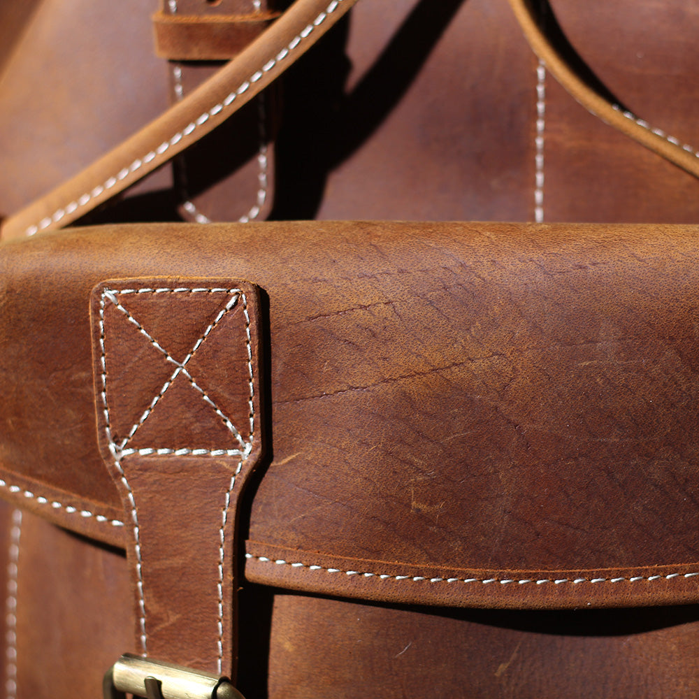 Jeffrey - Sturdy Classic Leather Backpack