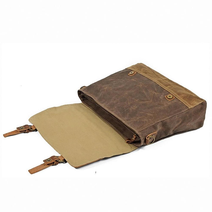 Jack - Durable Water-Resistant Waxed Canvas Messenger Bag