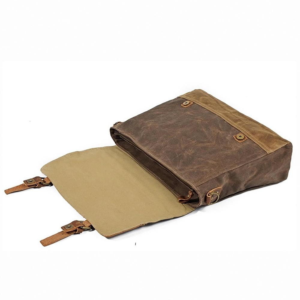 Jack - Durable Water-Resistant Waxed Canvas Messenger Bag
