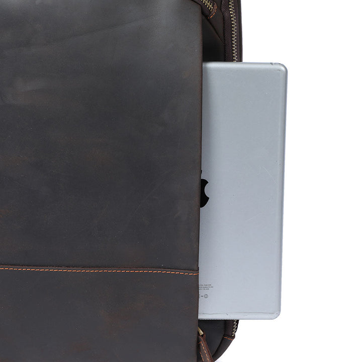 Andrew - Men's Leather Laptop Backpack