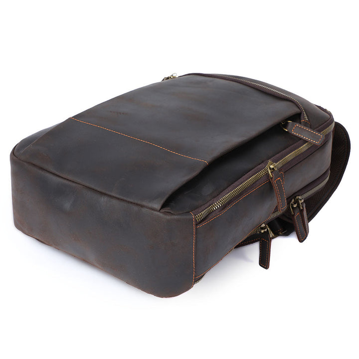 Andrew - Men's Leather Laptop Backpack